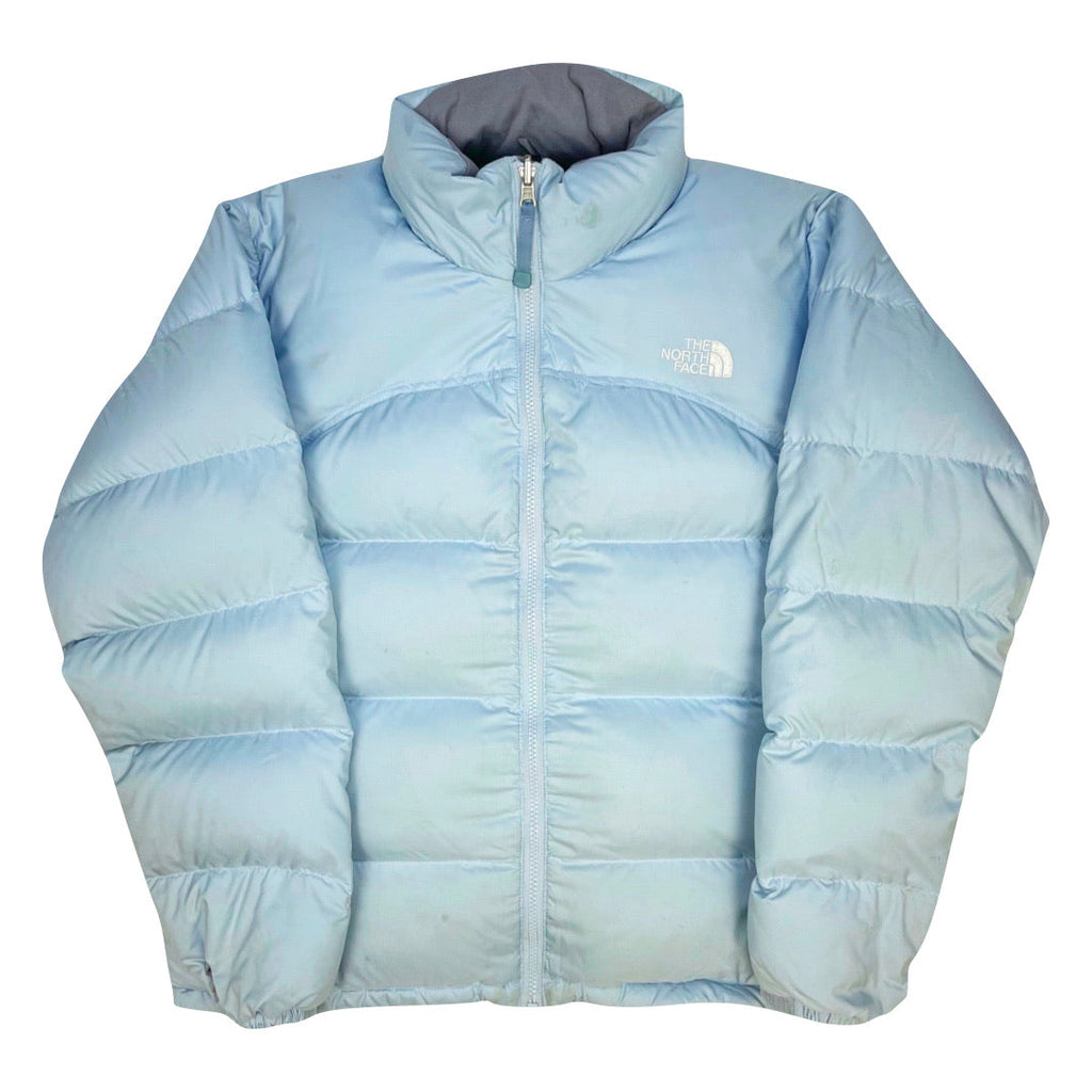 The North Face Womens Baby Blue Puffer Jacket