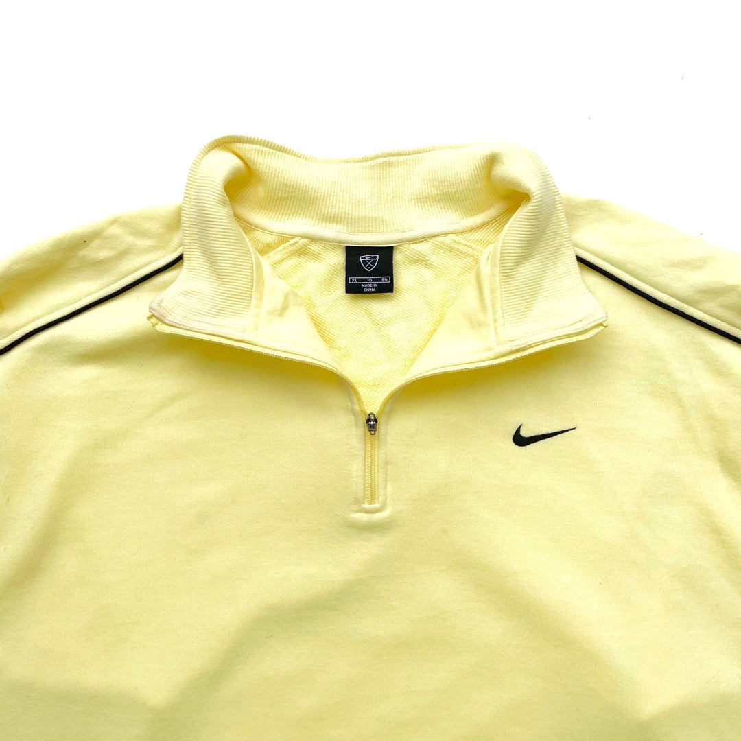 Nike Yellow 1/4 Zip Sweatshirt