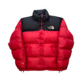 The North Face Red Puffer Jacket STAIN