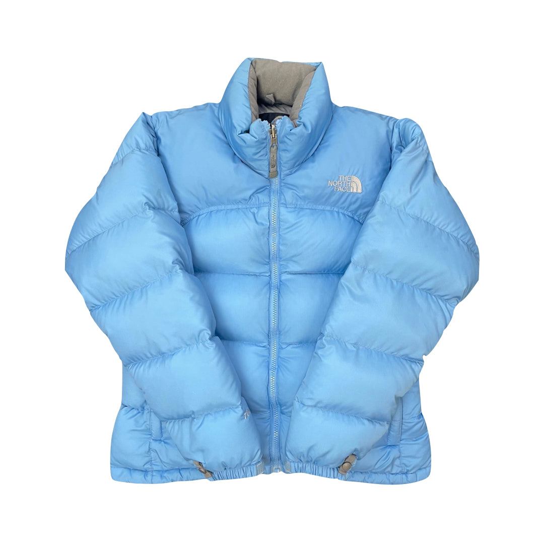The North Face Womens Baby Blue Puffer Jacket