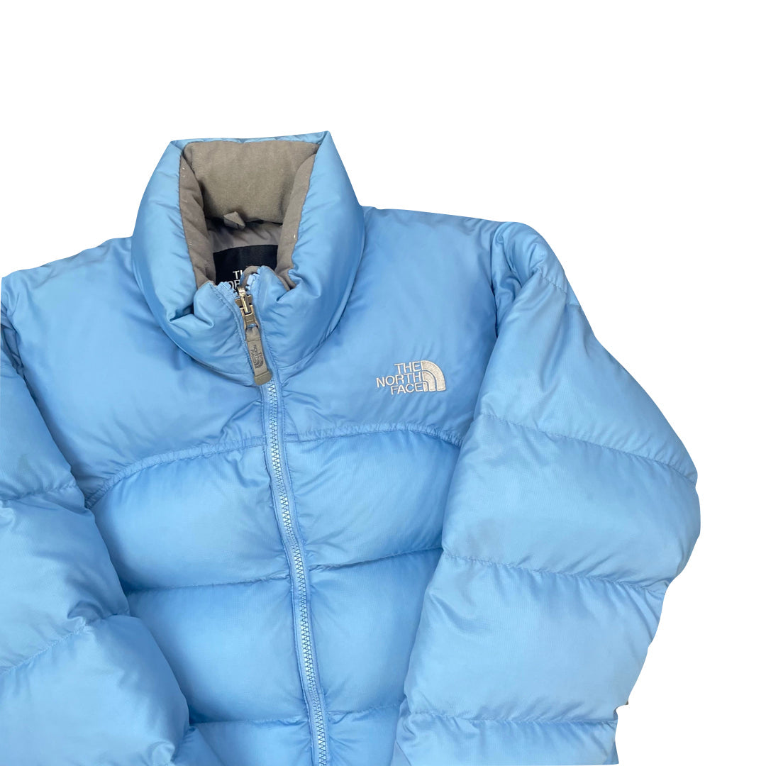 The North Face Womens Baby Blue Puffer Jacket
