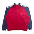 Adidas Red & Navy 1/4 Zip Sweatshirt